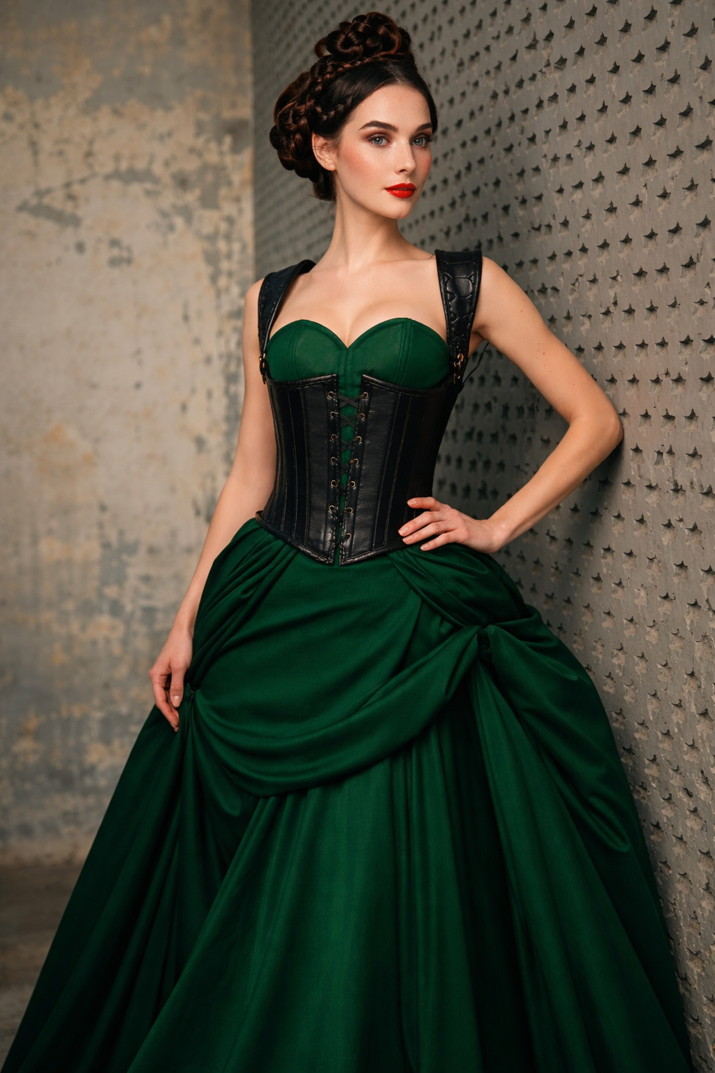 Elegant Victorian Corset Dress
