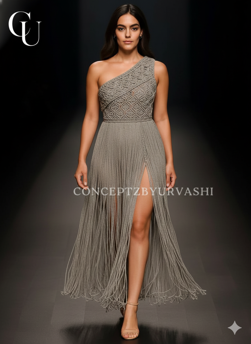 Elegant Asymmetric Lace Dress