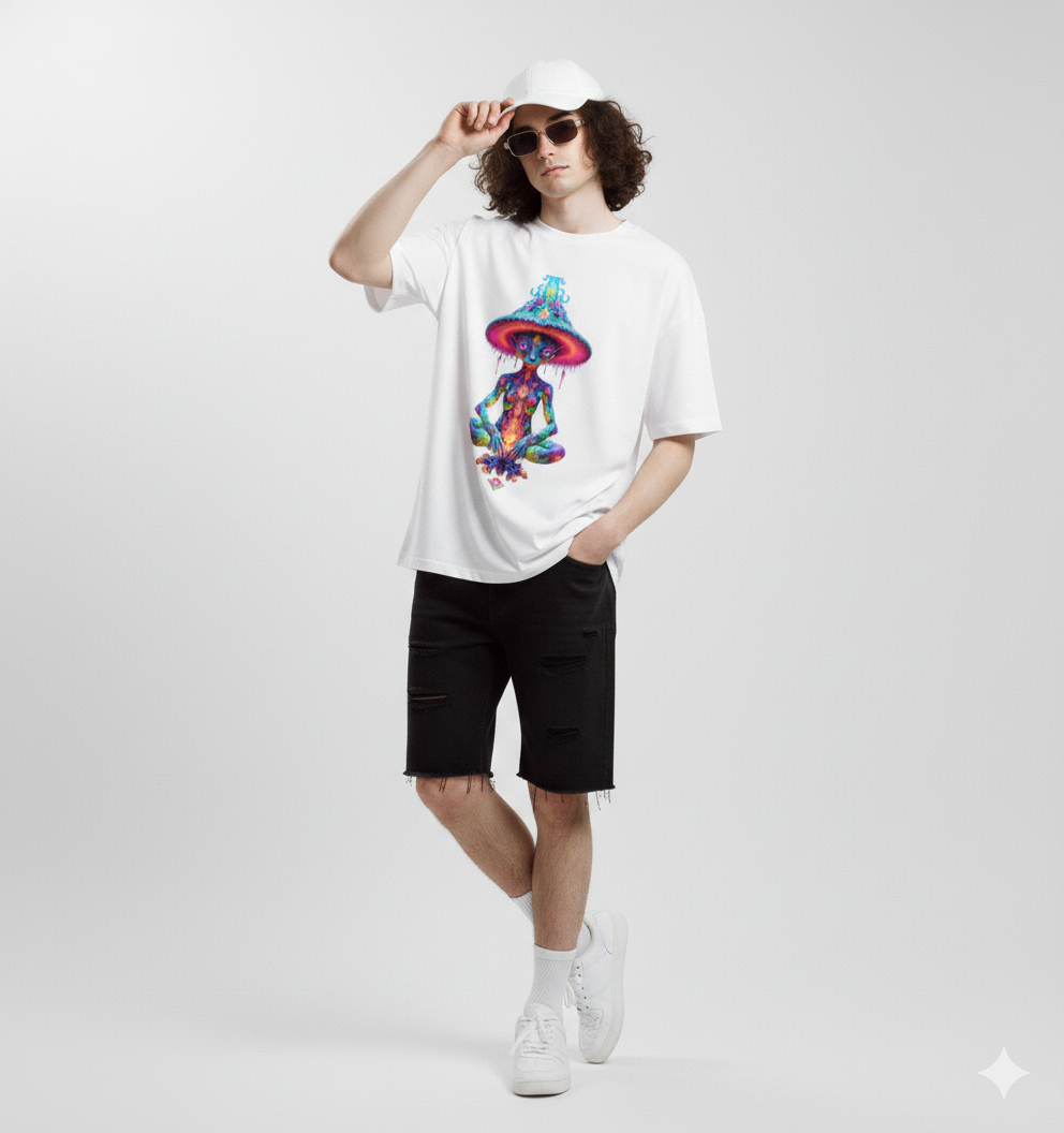 Psychedelic Mushroom Graphic T-shirt