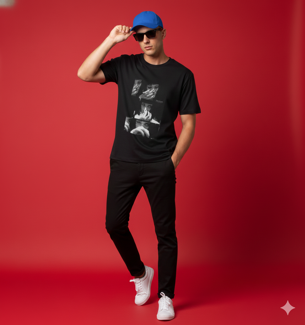 Black Graphic T-Shirt