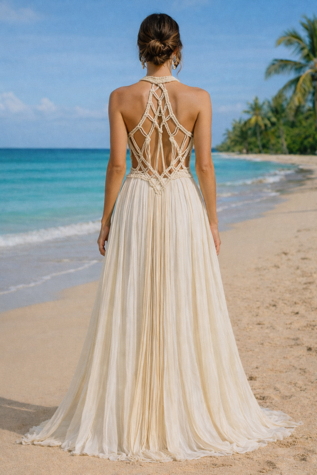 Bohemian Beach Wedding Dress