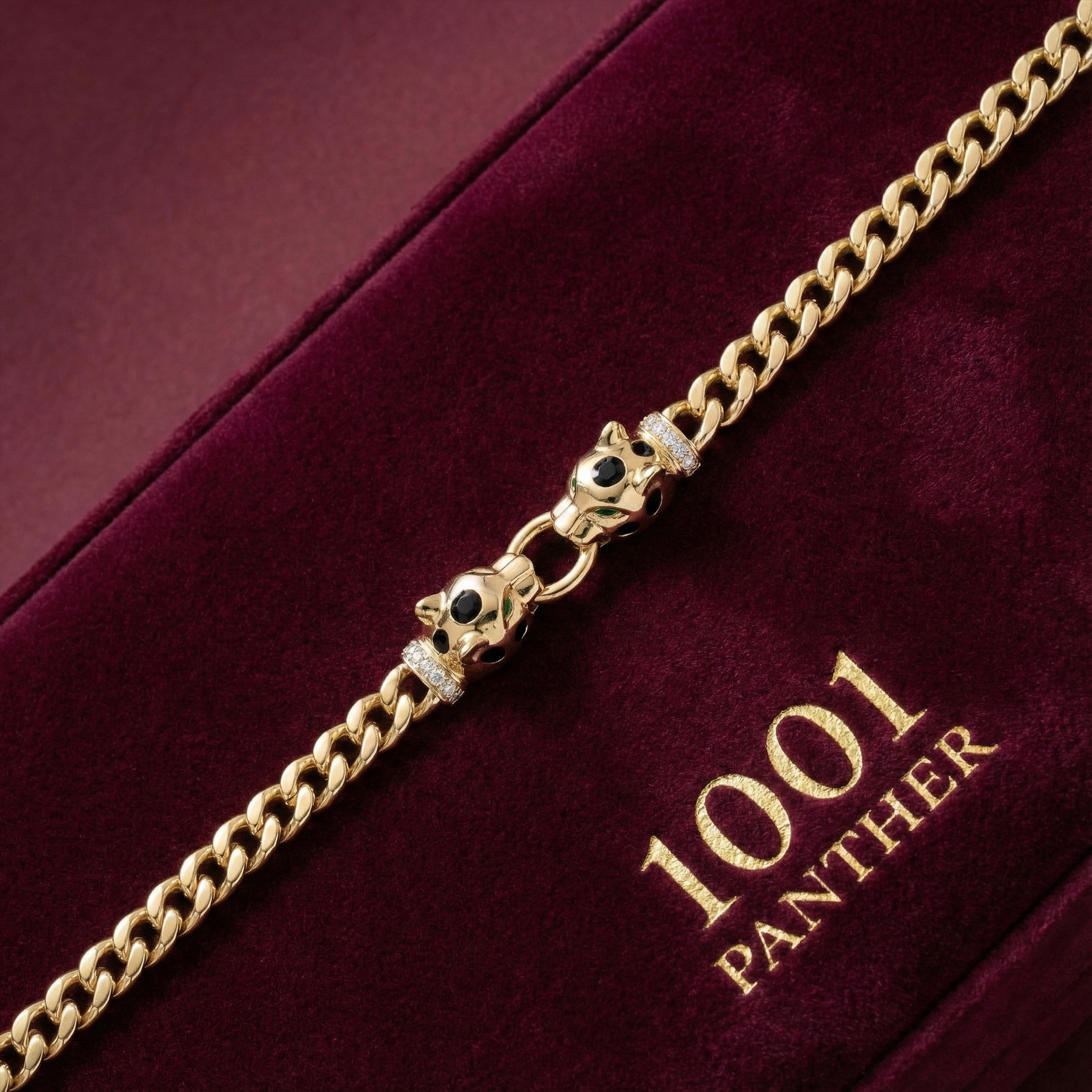 Panter Başlı Altın Bileklik