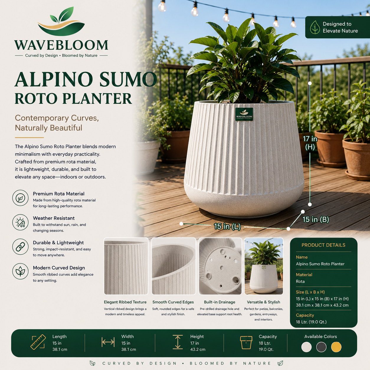 Alpino Sumo Roto Planter