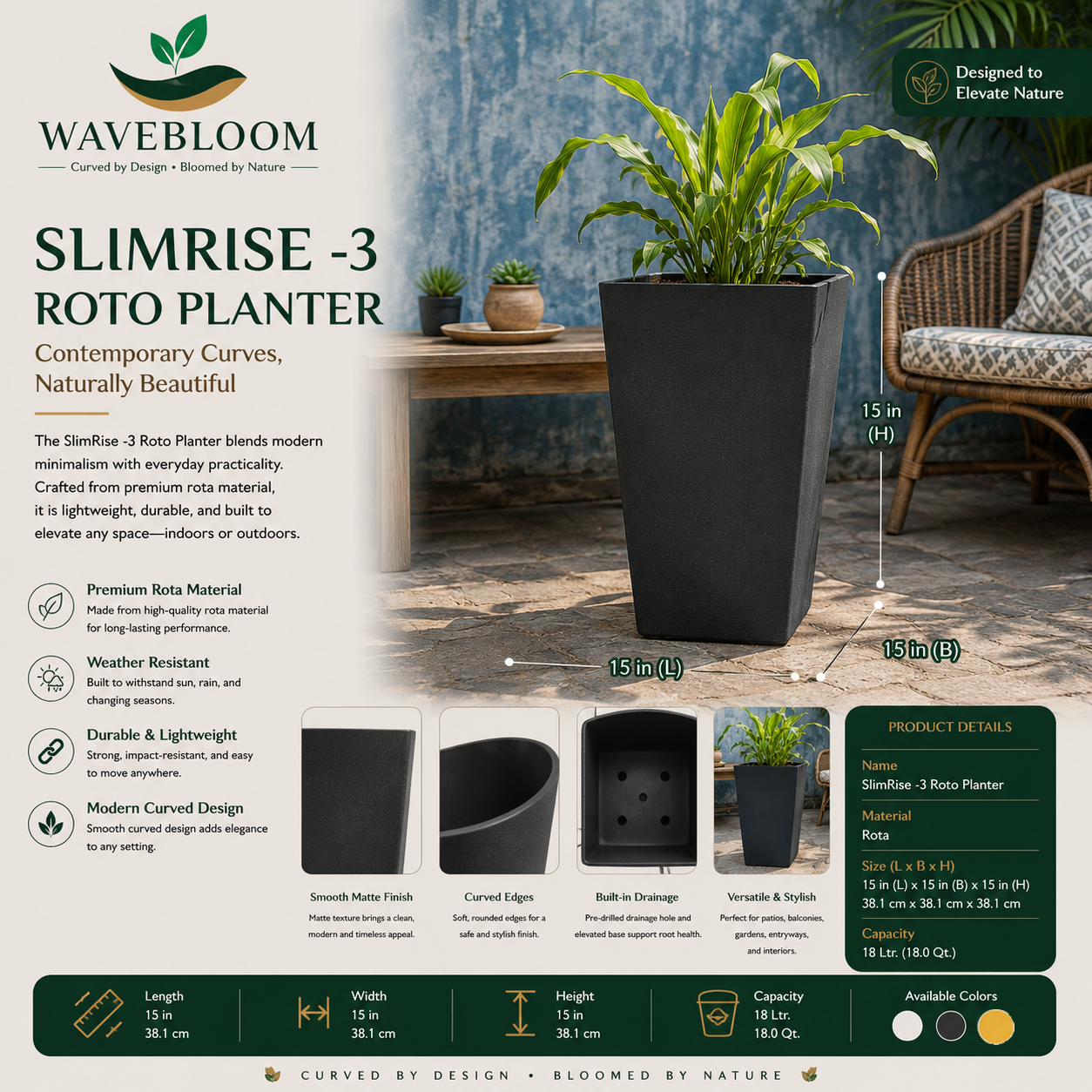 SlimRise-3 Roto Planter