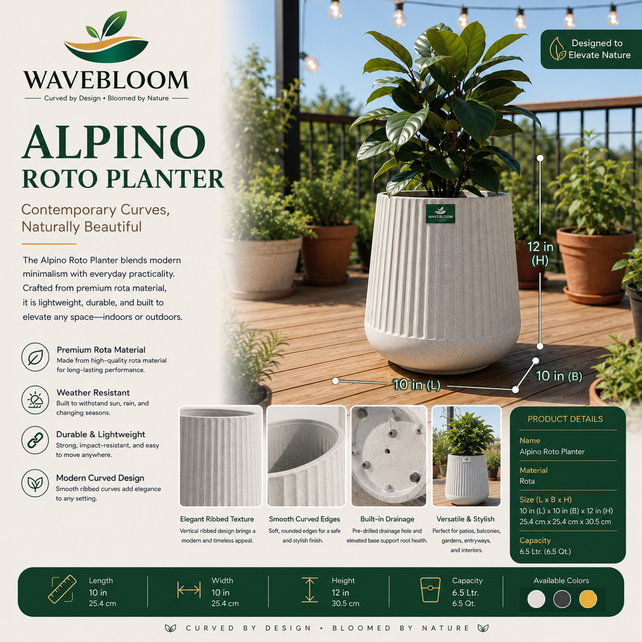 Alpino Roto Planter
