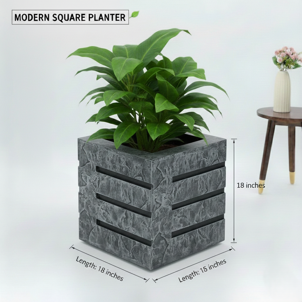 BGY-2 Modern Square Planter