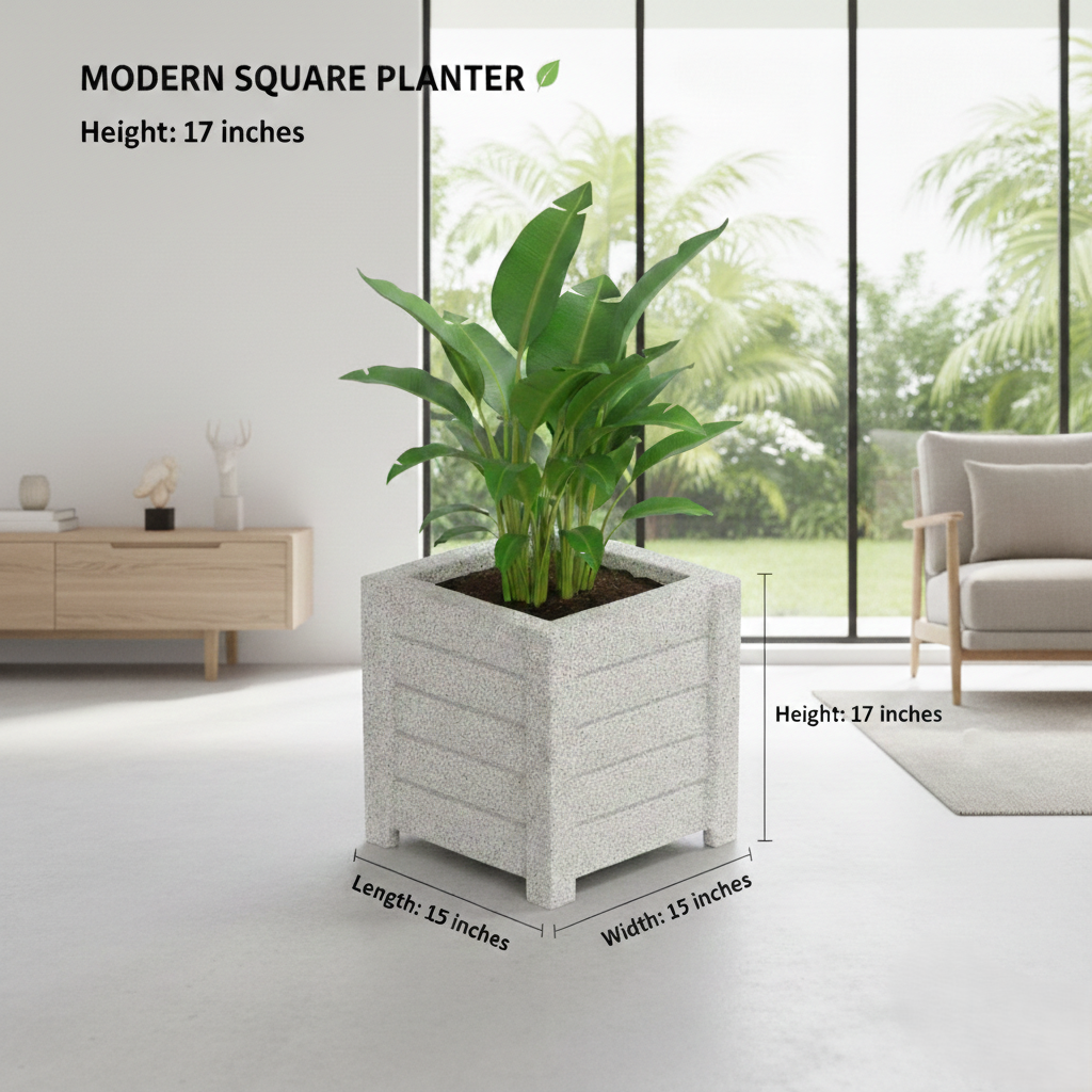 BGY-3 Modern Square Planter