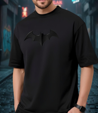 Black Batman Logo T-Shirt