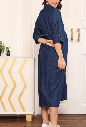 Denim Maternity Dress