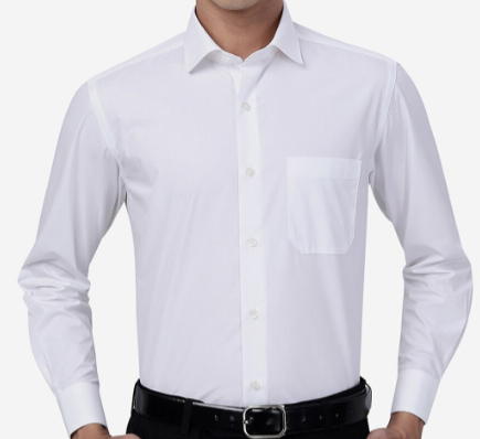 Men's Classic White Dress Shirt