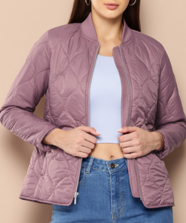 Quilted Mauve Jacket