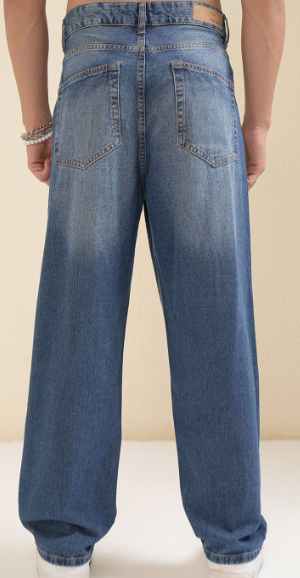Men's Relaxed Fit Blue Jeans