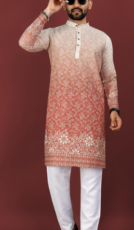 Men's Printed Kurta