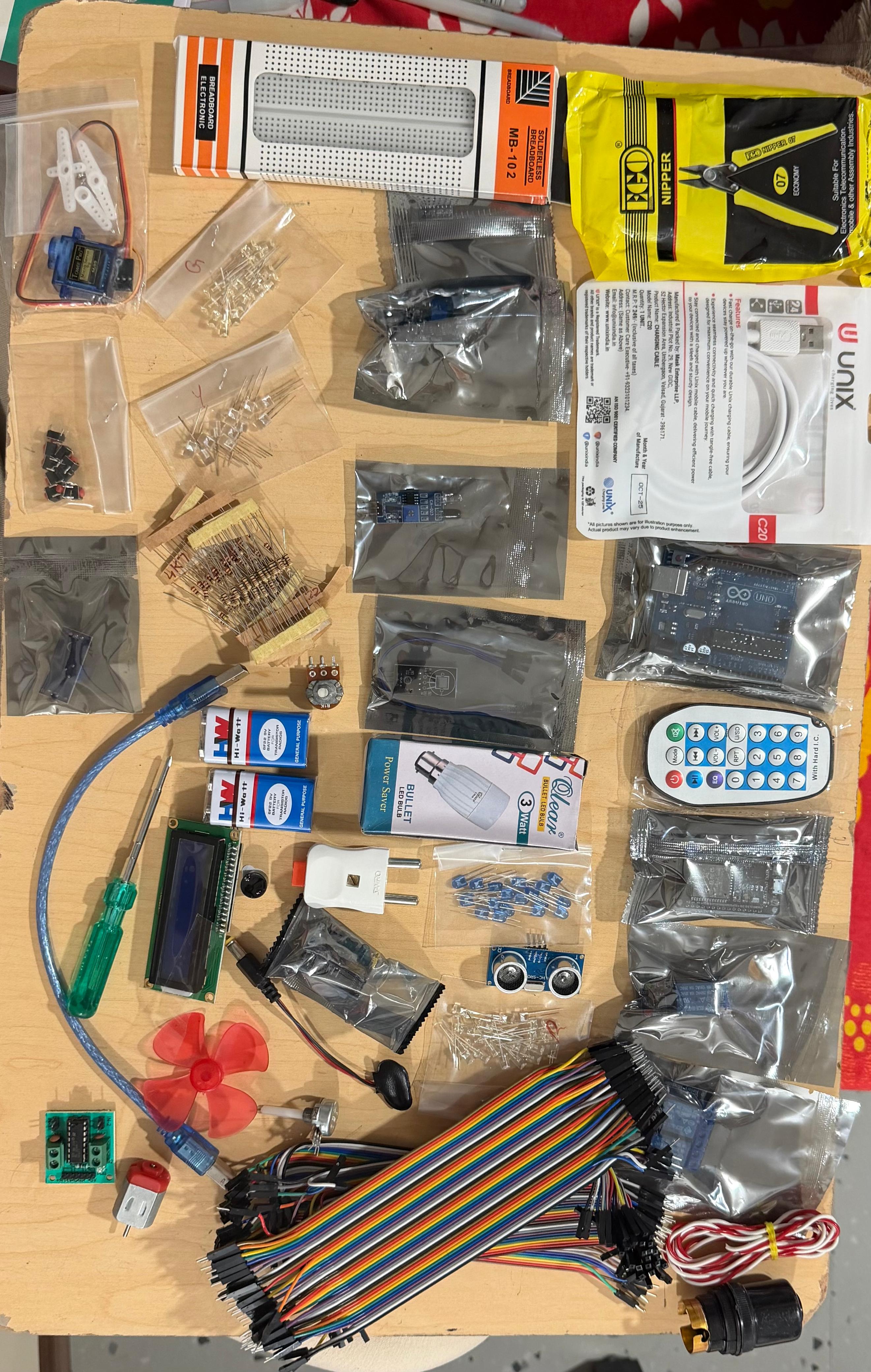 Arduino Starter Kit Components and Hands-On Electronics Kit