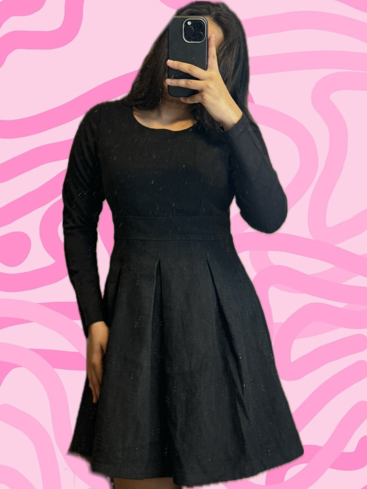 Classic Black Fit Flare Dress