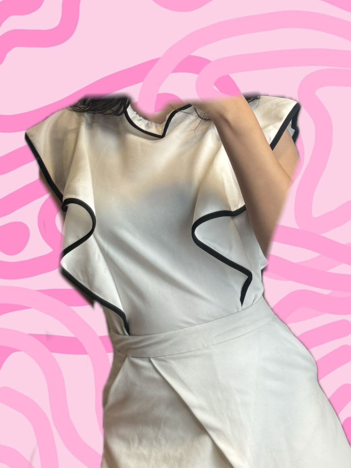 Elegant Ruffle Sleeve Top