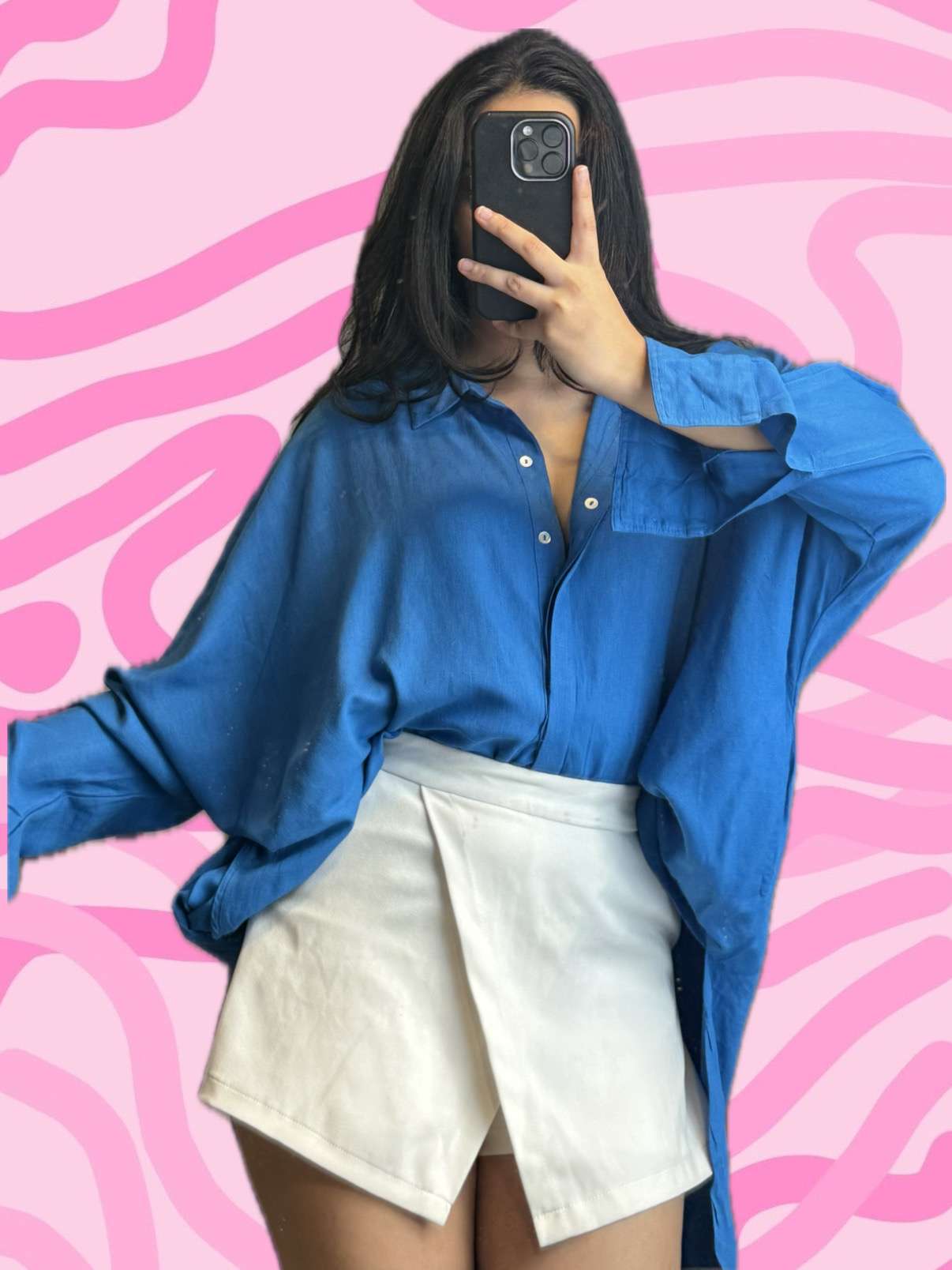 Oversized Blue Shirt