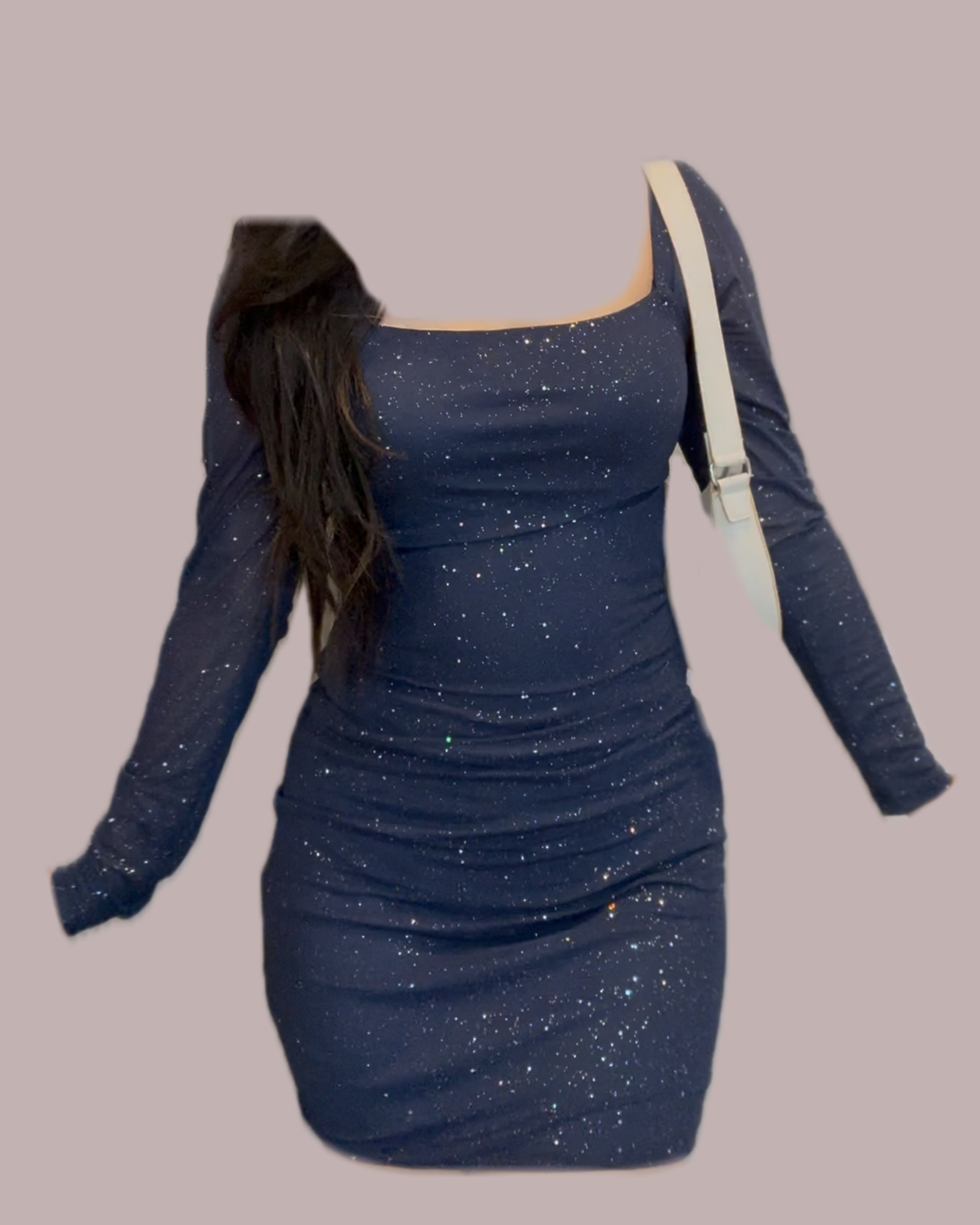 Sparkle Navy Bodycon Dress