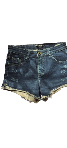 Distressed Denim Shorts
