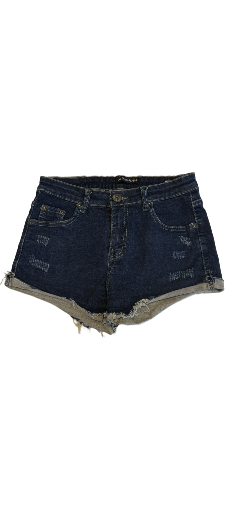 Distressed Denim Shorts