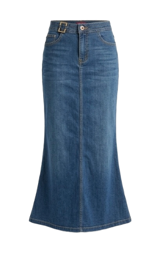 Denim Maxi Skirt