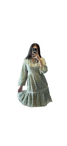 Mint Green Flared Dress