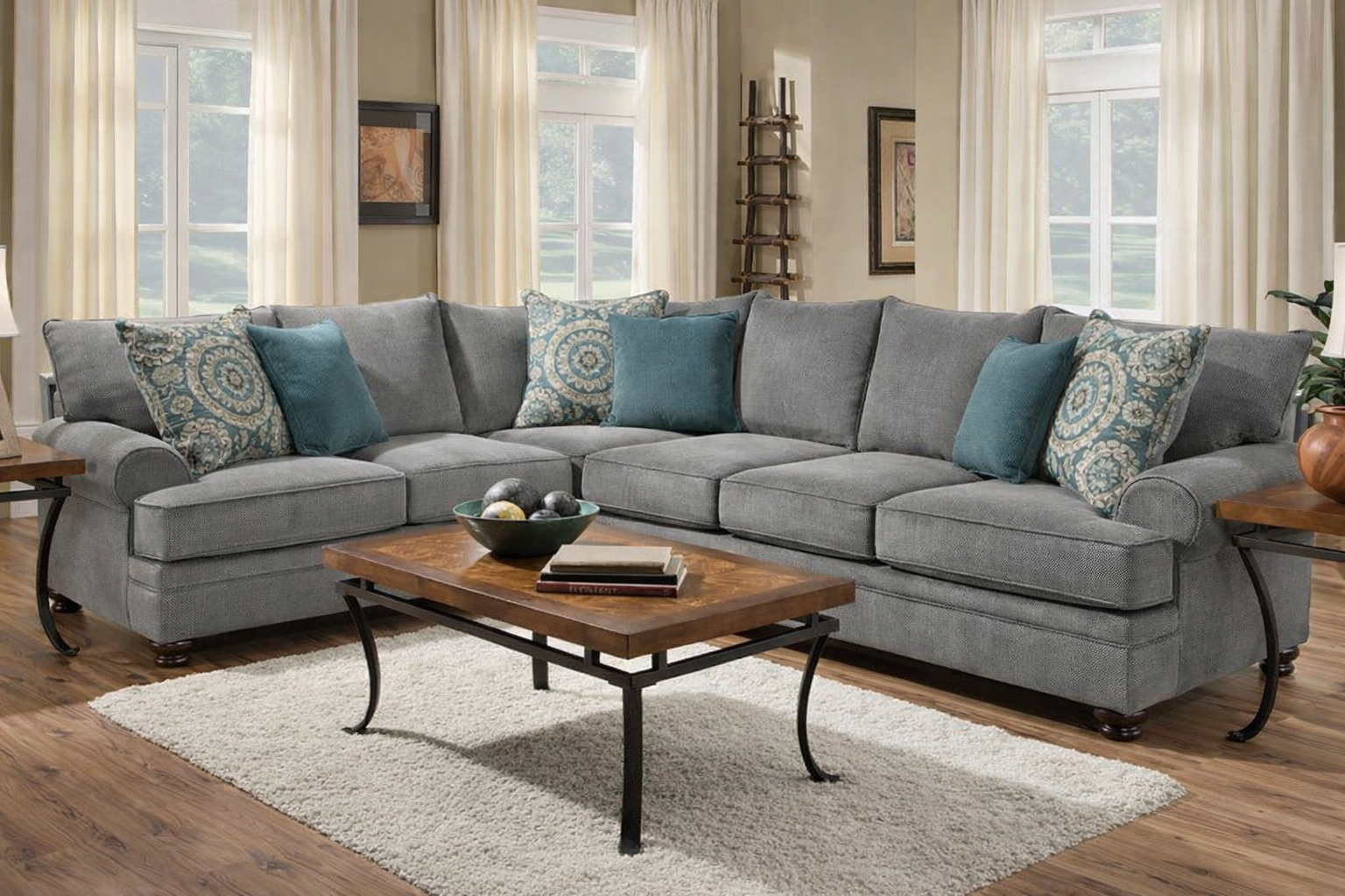 Modern Grey Sectional Sofa