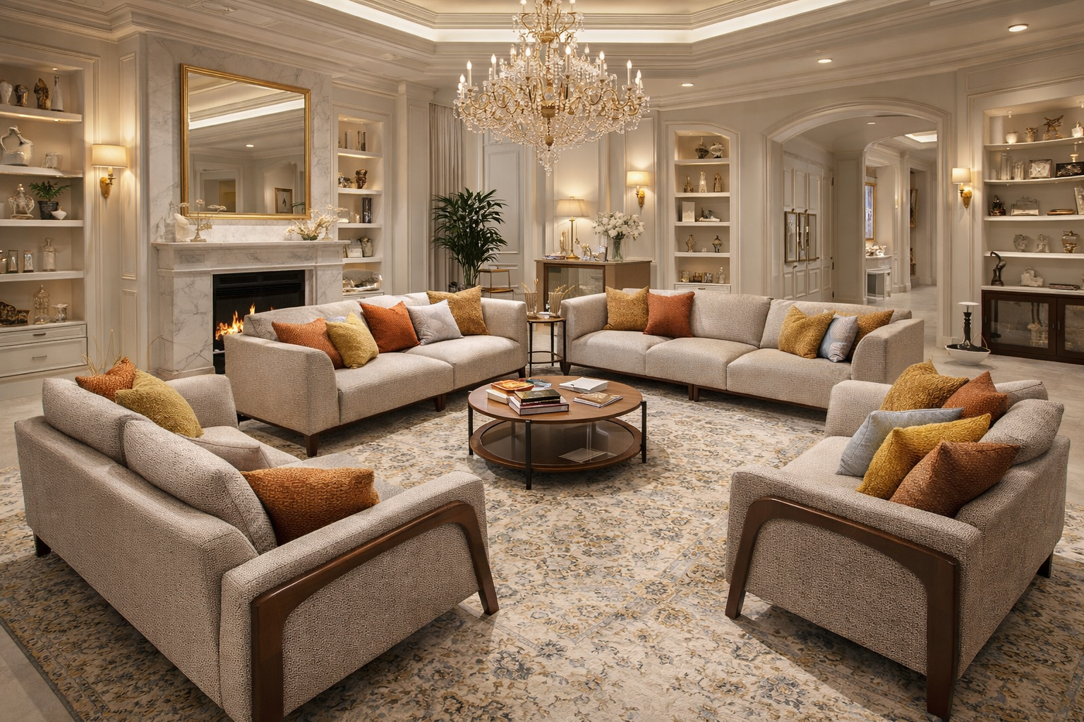 Modern Sectional Sofa Set