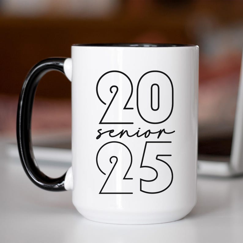 Class of 2025 Graduation Mug: Minimalist Senior Gift (11oz and 15oz)