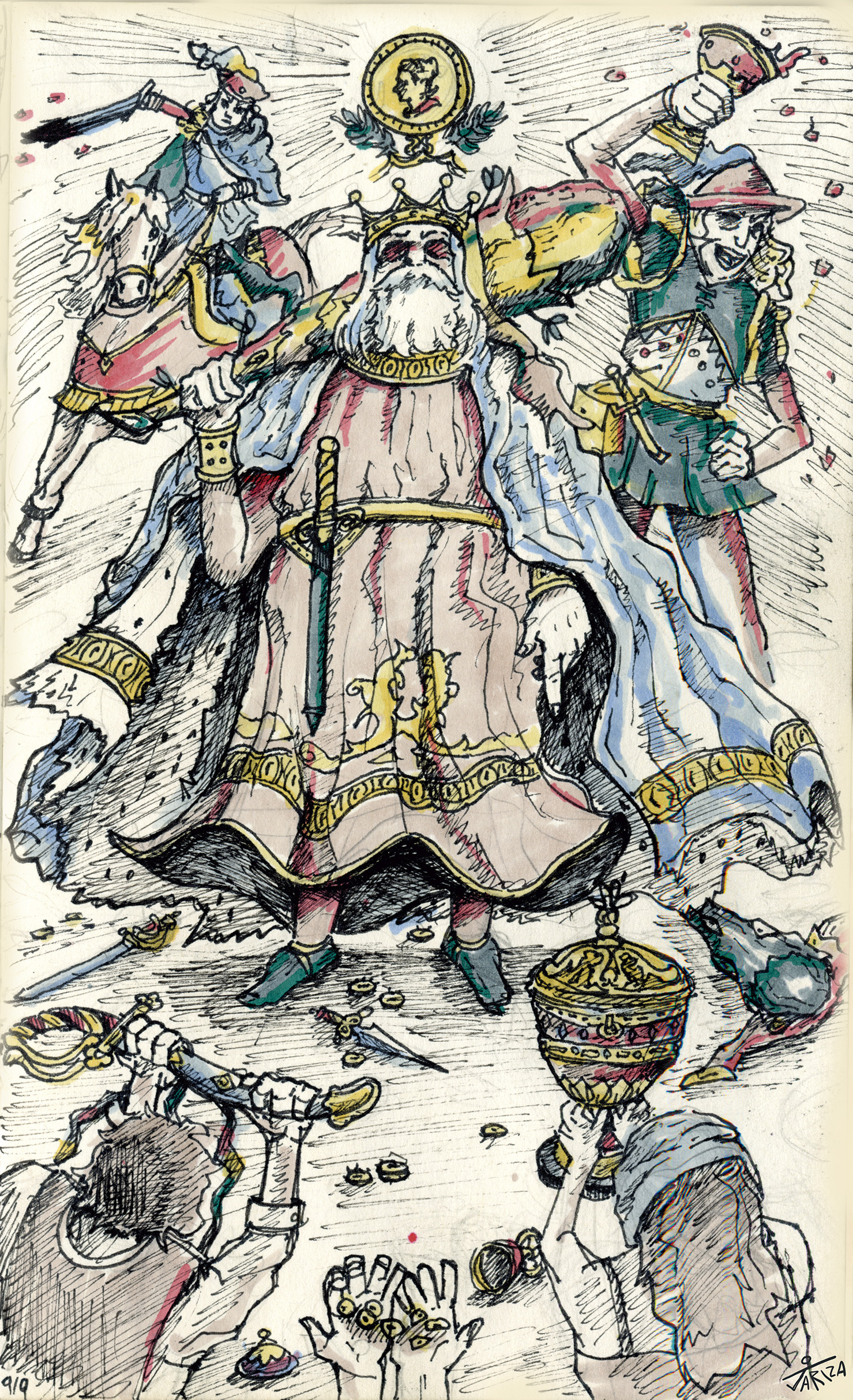 Sota, Caballo y GALLO