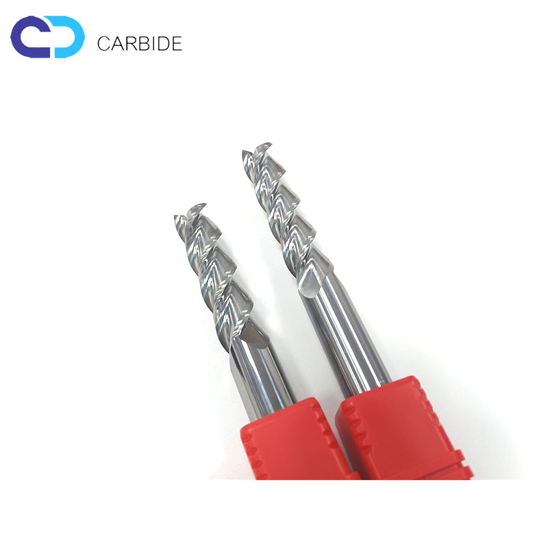 Tungsten carbide end mills 55HRC 3 flutes for Aluminum cutting