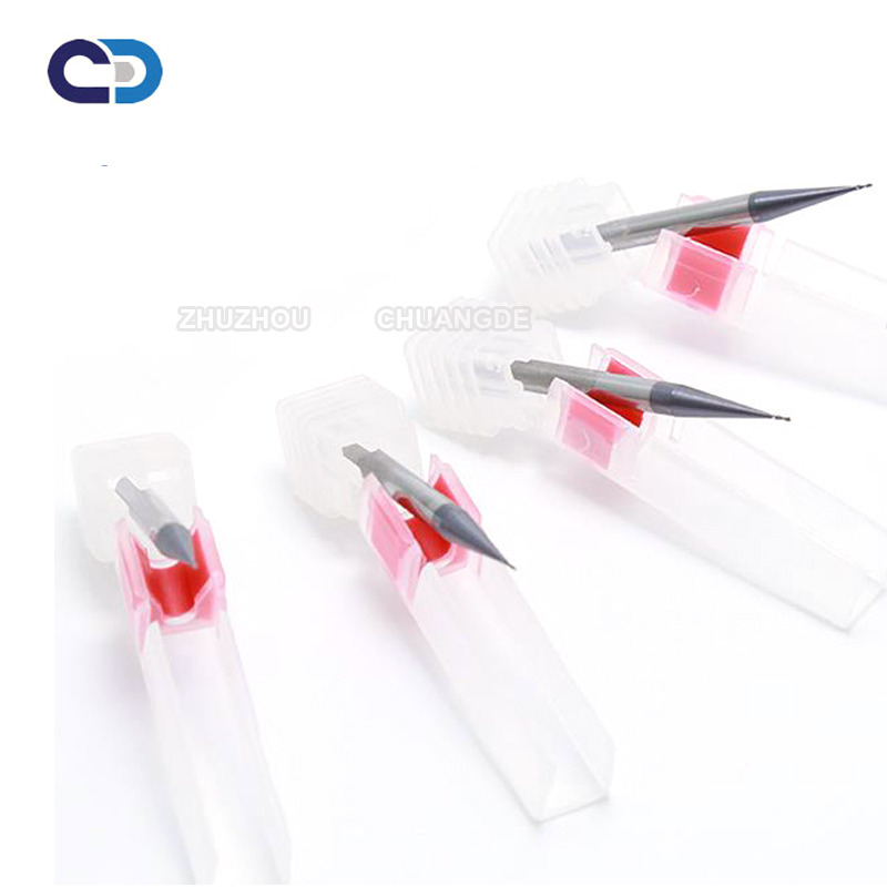 HRC55/HRC65 Micro Diameter End Mills Ultrafine micro solid Carbide end Mill d0.2 d0.3 d0.4