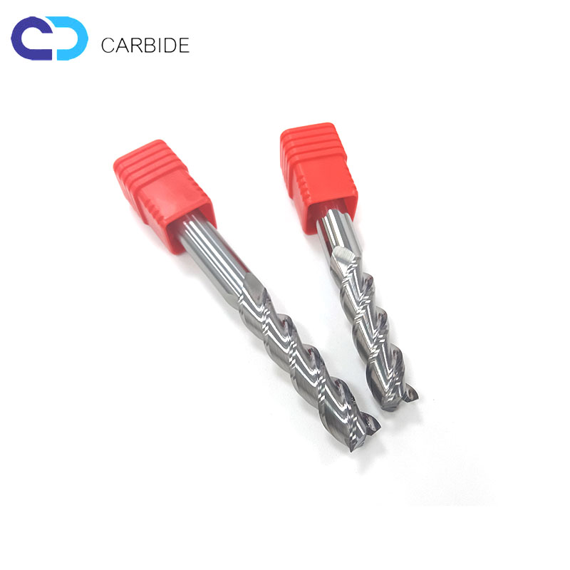 Tungsten carbide end mills 55HRC 3 flutes for Aluminum cutting