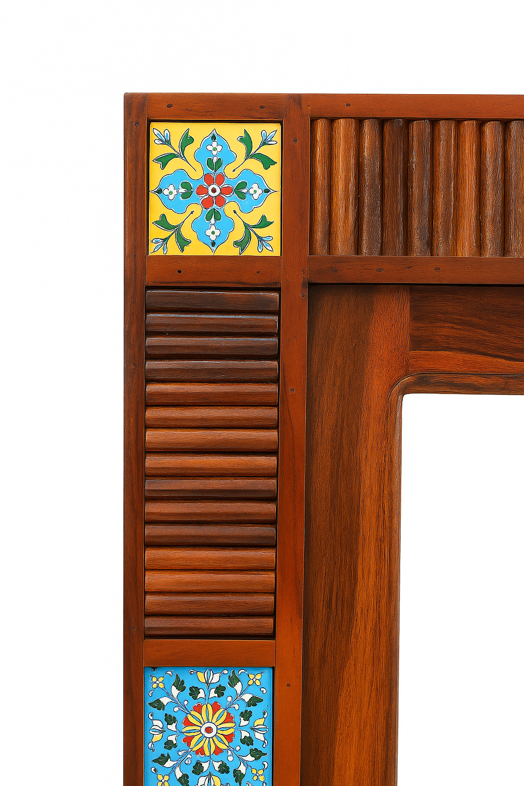 Wooden Dressing Table with Mirror