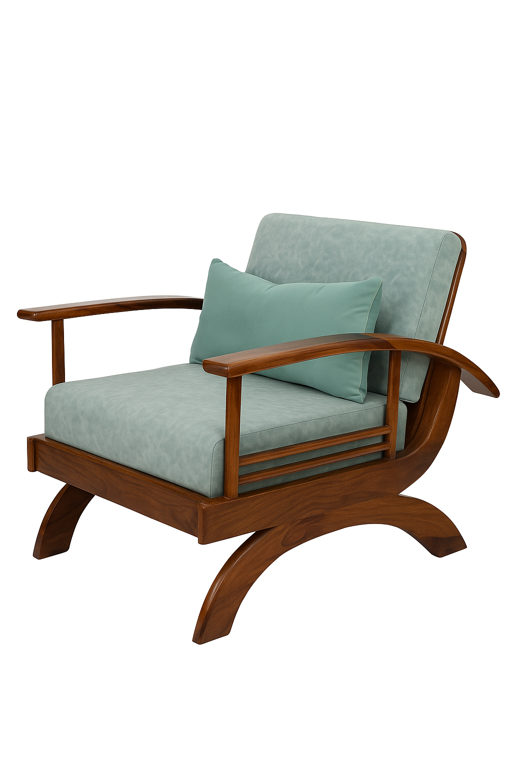 Arc - Collection by SHUBHAM INDIA Wooden Sofa Chair 