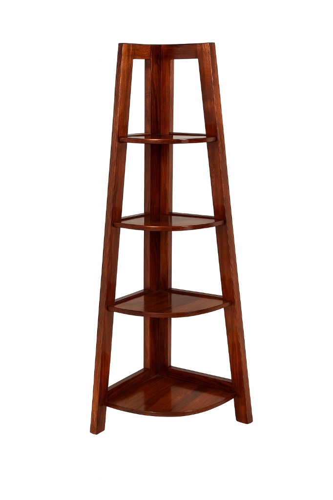 Sheesham Wood Corner Shelf (Folding)