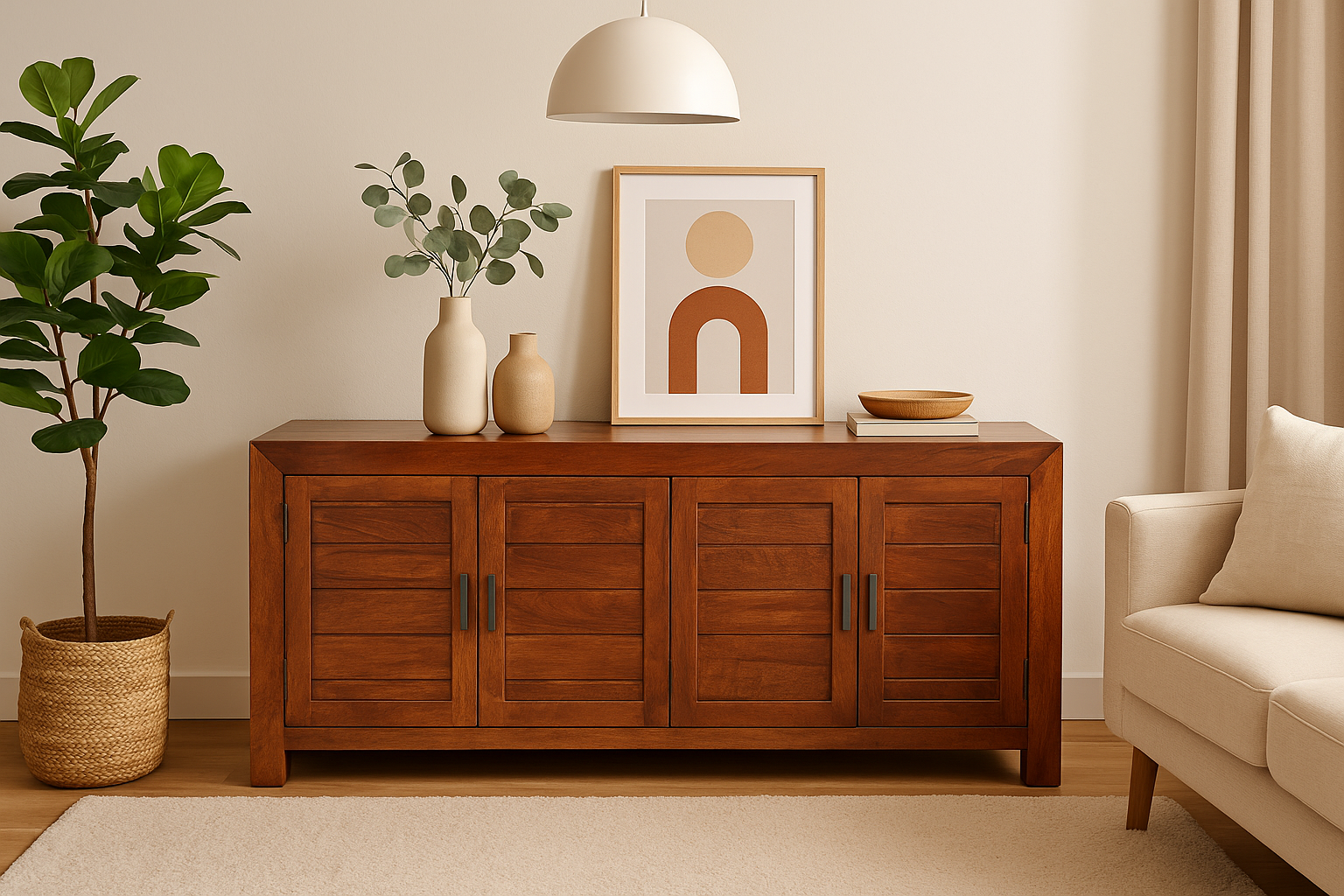 Solid Wood Sideboard
