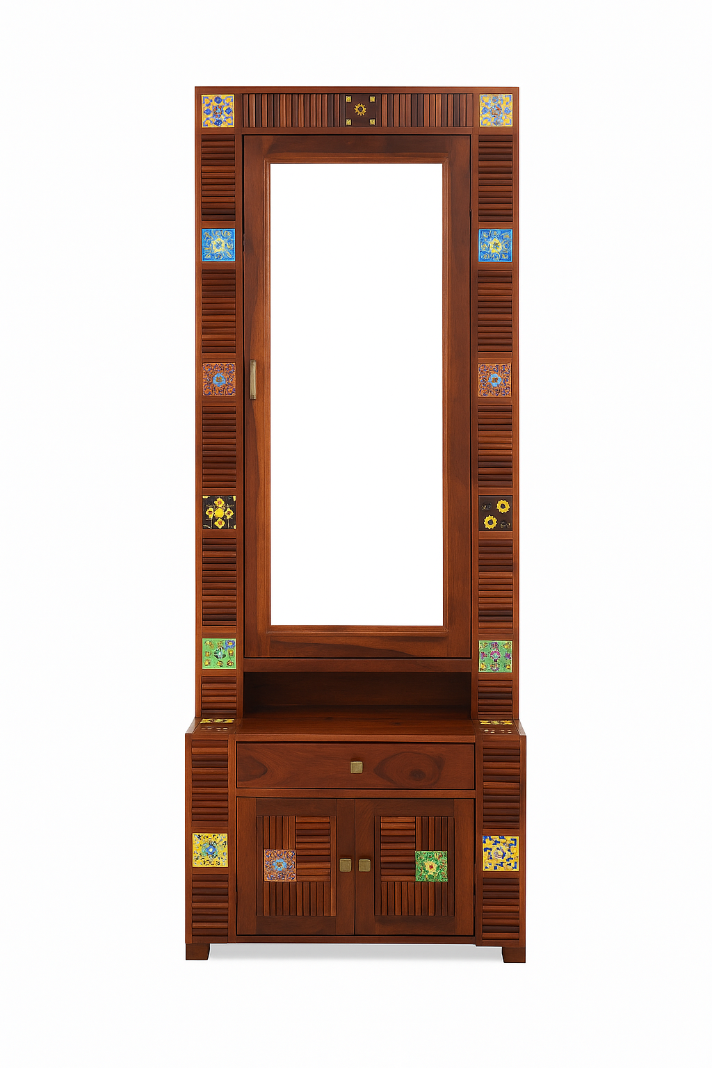 Wooden Dressing Table with Mirror