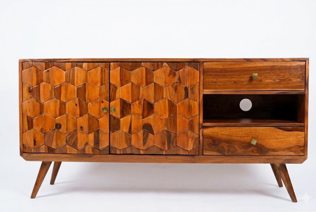 Mid-Century Modern Wooden Sideboard