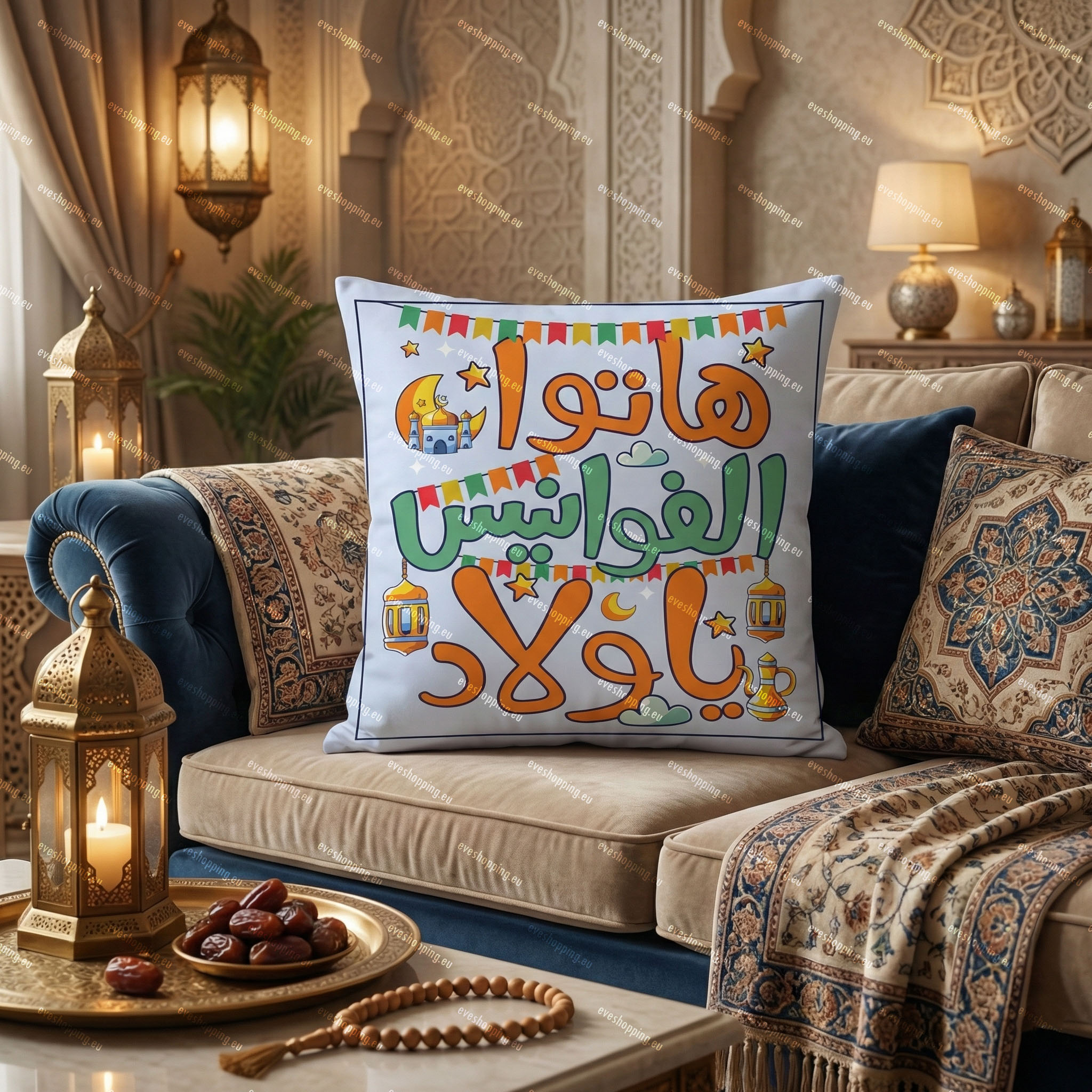 مخدة ديكور رمضانية