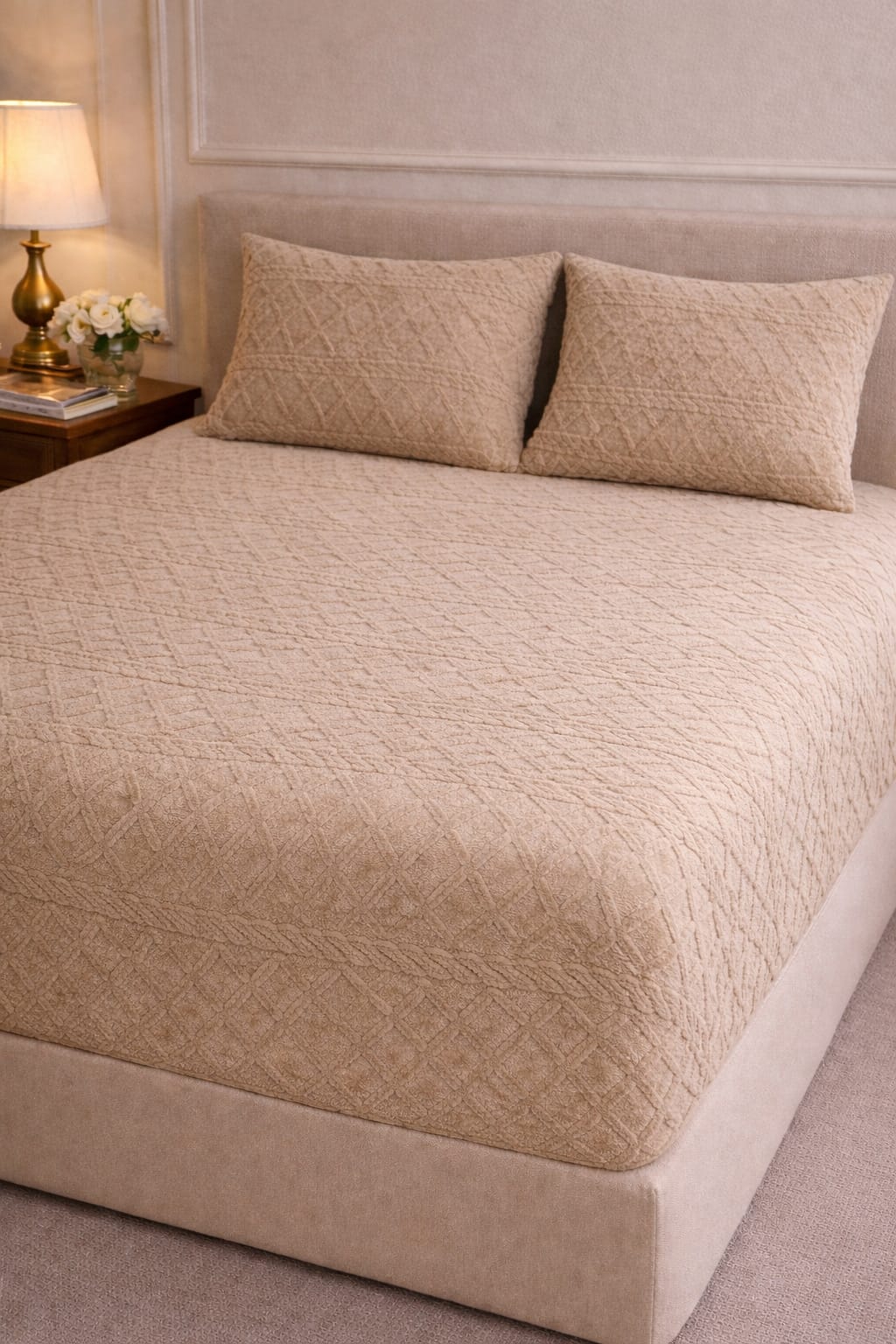 دفاية فرو ناعم نقش بارز