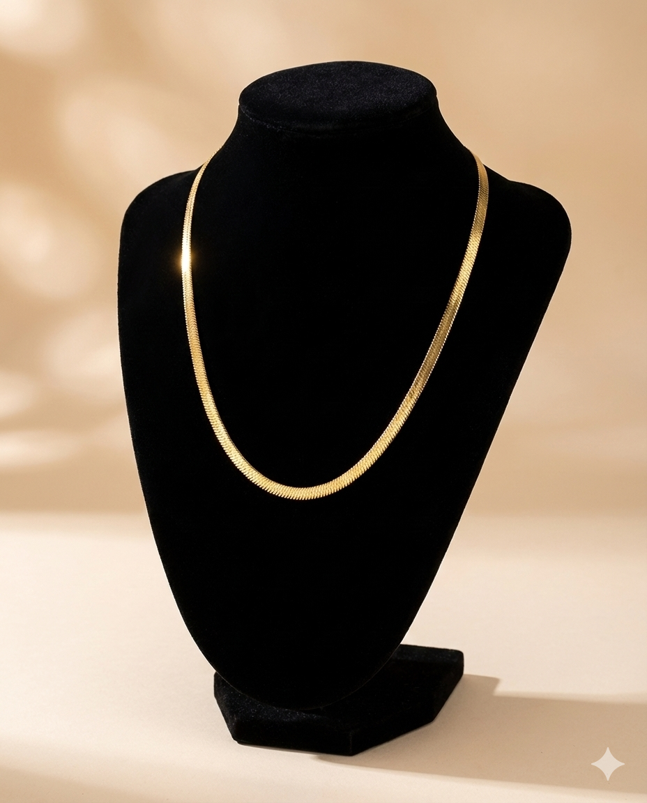 سلسلة هيرنجبون ذهبية انسيابية