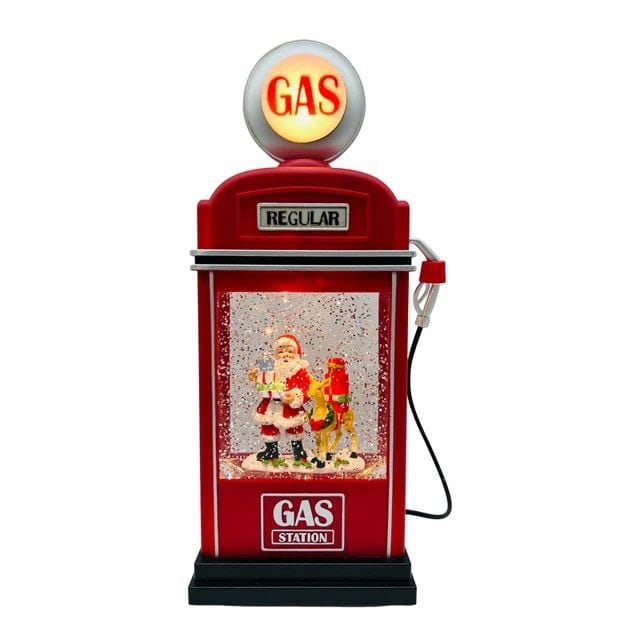 بنزينة كريسماس مضيئة