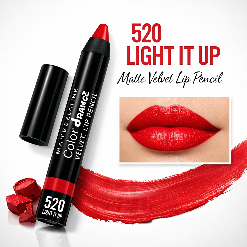Maybelline Color Drama Velvet Lip Pencil 520 Light It Up