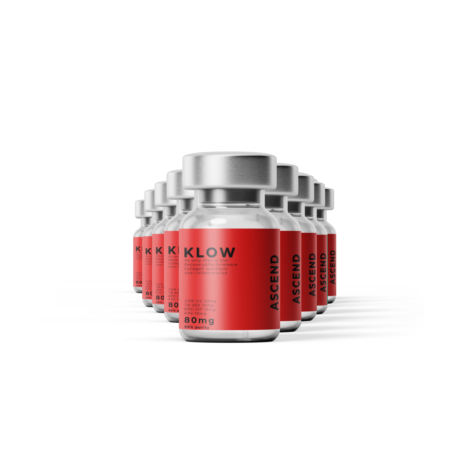 KLOW 80mg 10 vials Bundle
