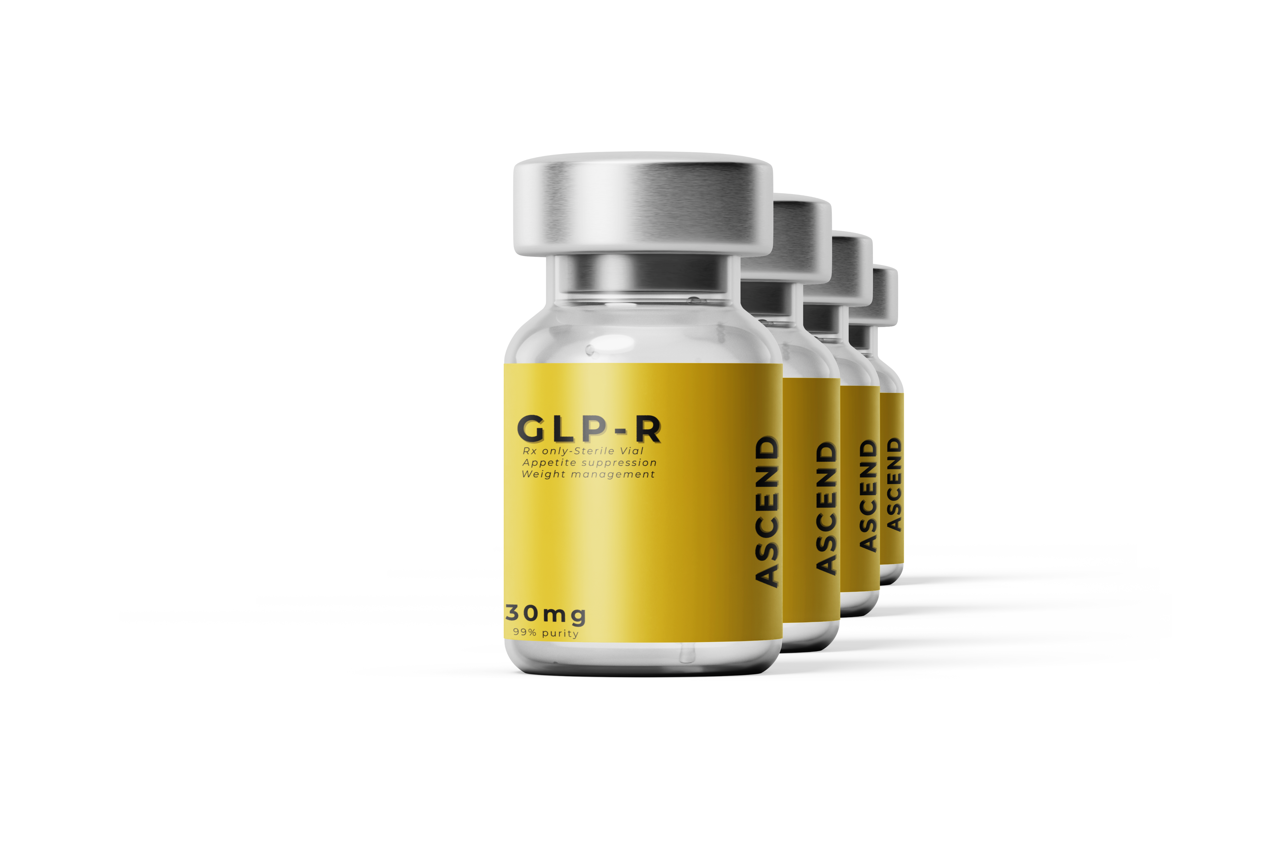 GLP-R 30mg 4 vial bundle