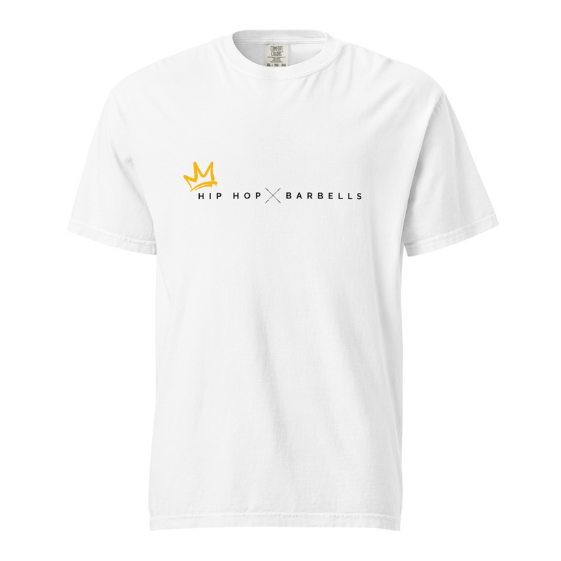 Hip Hop & Barbells Crown Tee - White