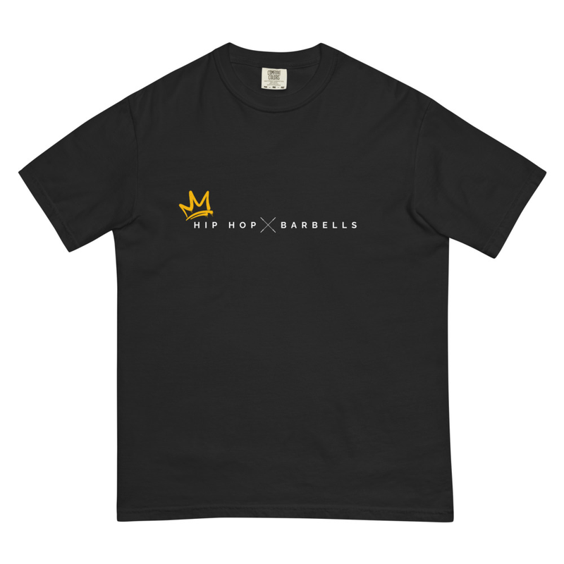Hip Hop & Barbells Crown T-Shirt - Black