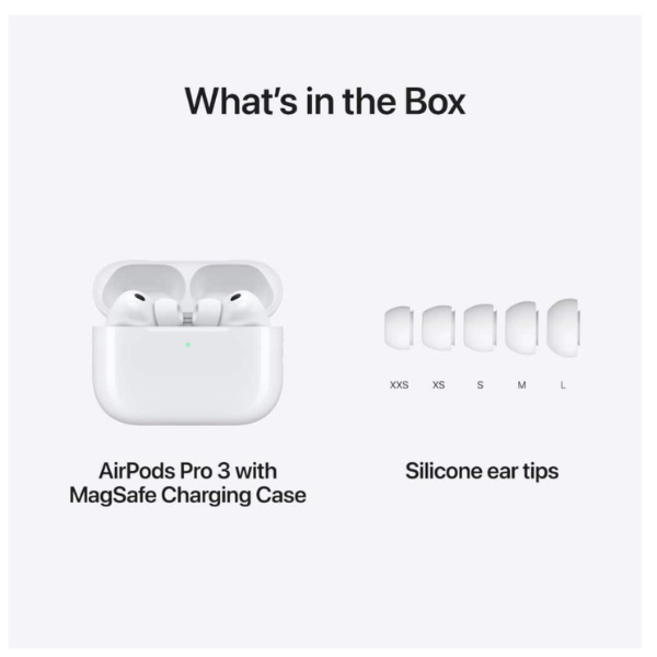 Apple AirPods Pro 3 Wireless Earbuds with Active Noise Cancellation
