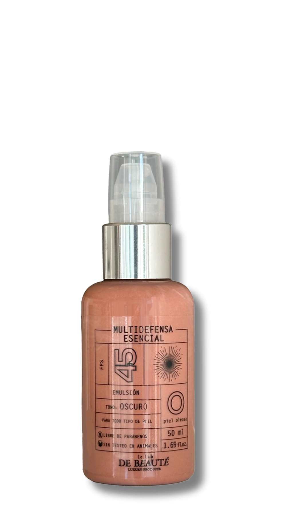 Protección Solar FPS 45 Versión: Piel Oleosa - COLOR OSCURO